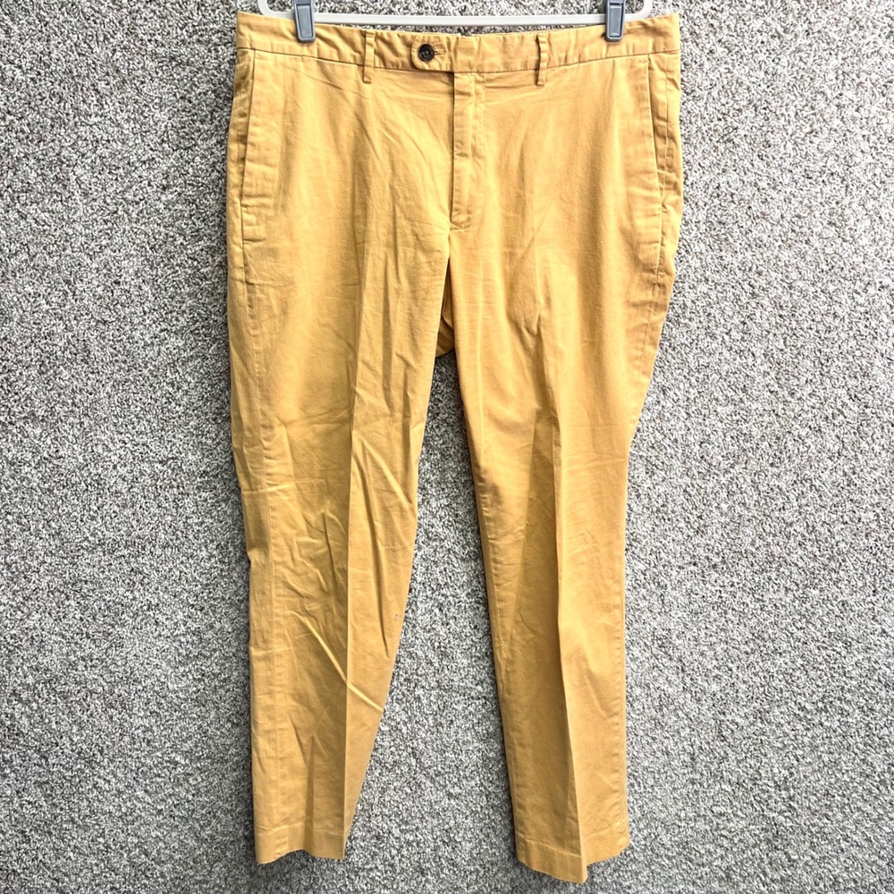 Bonobos Pants Men's 38x32 Yellow Slim Chino